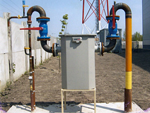 Gas pipe installation